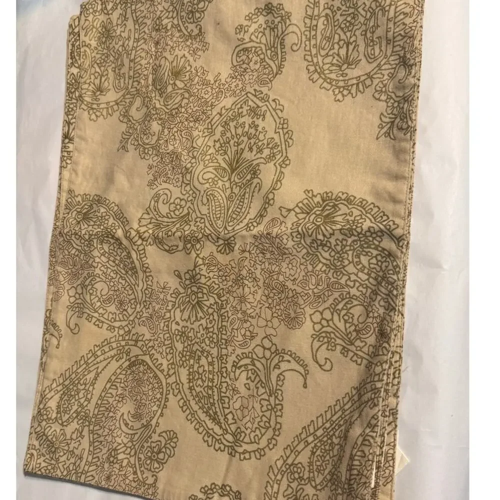 Linen Cotton Paisley Placemats Set 4 Beige 13x18 Bed Bath & Beyond